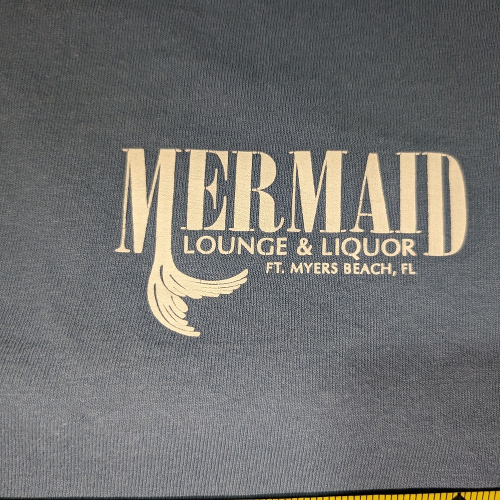 Mermaid Lounge Men's Large Tee Ft Myers Beach Rare Tee - Picture 3 of 7